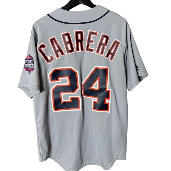 2012 Majestic Detroit Tiger Cabrera World Series Jersey Medium - Picture 3 of 5